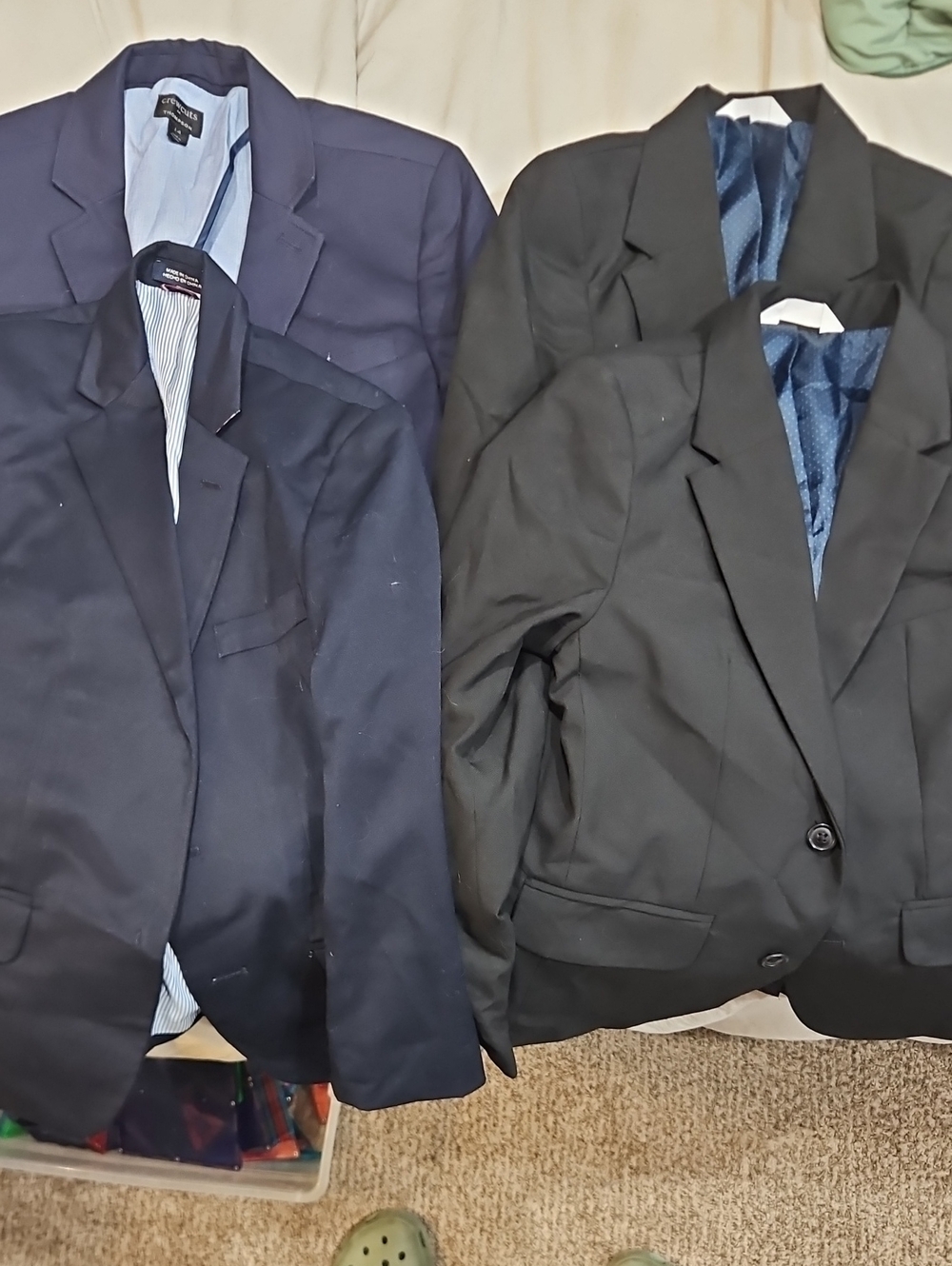 4 - Men's Navy and Black Blazer Set